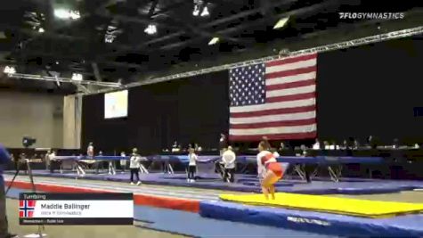 Maddie Ballinger - Tumbling, Stick It Gymnastics - 2021 USA Gymnastics Championships