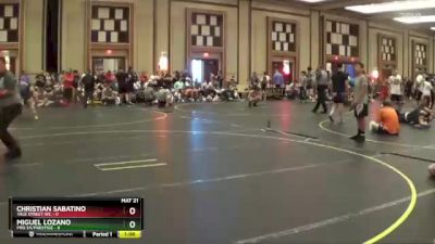 125 lbs Finals (8 Team) - Christian Sabatino, Yale Street WC vs Miguel Lozano, Pro Ex/Prestige