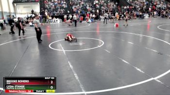 51-55 lbs Cons. Round 3 - Lydia Stange, Crofton-Bloomfield vs Brooke Romero, WAR