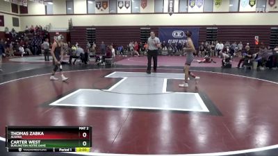 113 lbs Round 3 - Carter West, Burlington Notre Dame vs Thomas Zabka, Algona