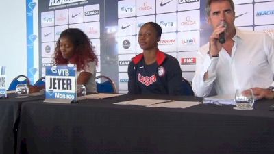 Shelly-Ann Fraser has been doing 200m work, Carmelita Jeter has been 'dinged up'