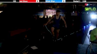 195 lbs finals Mitch Sliga IN vs. Joel Dixon OK