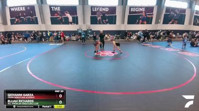 75 lbs 2nd Place Match - Elijah Richards, All American Wrestling Club vs Giovanni Garza, Texas Wrestling Academy