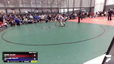 145 lbs Champ. Round 1 - Paige Allen, OR vs Za`Lane Hulitt, WA