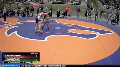 117 lbs Cons. Round 3 - Mylo Martinez, McKenzie River Mat Club vs Klayton Perkins, Pleasant Hill Wrestling Club