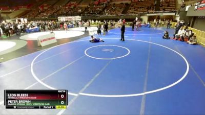 149 lbs Quarterfinal - Peter Brown, Canyon Springs Youth Wrestling Club vs Leon Bleess, Peninsula Wrestling Club