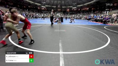 83 lbs Consi Of 8 #2 - Korbyn Johnson, Hilldale Youth Wrestling Club vs Benjamin Fisher, Salina Wrestling Club