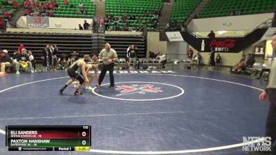 115 lbs Semifinals (8 Team) - Eli Sanders, Smiths Station Hs vs Paxton Hanshaw, Enterprise HS