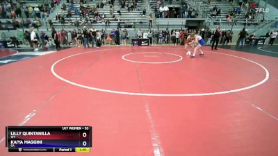 53 lbs Champ. Round 2 - Lilly Quintanilla, WY vs Kaiya Maggini, CA