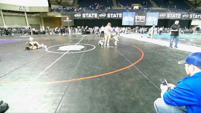 43 lbs Cons. Semi - Jiovani Rodriguez, Victory Wrestling-Central WA vs Landon Cox, Warden Elite Wrestling