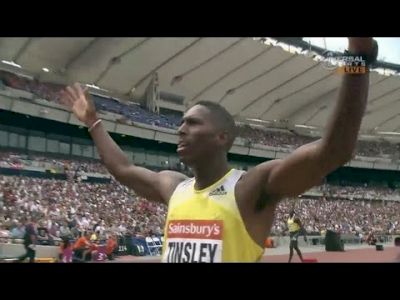 Michael Tinsley wins 400m Hurdles - London Diamond League 2013