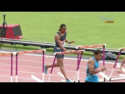 David Oliver wins 110H after Merritt DQ - London Diamond League 2013