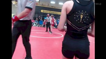 82 lbs Finals (8 Team) - Kyleigh Dyer, Indiana INFERNO GOLD vs Brynn Engel, Midwest Assasins