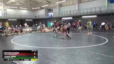 110 lbs Cons. Semi - Stran Webb, Alabama Elite vs Peyton Pickens, Blackman Wrestling