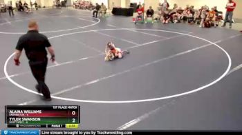 55 lbs Finals (2 Team) - Alaina Williams, Farmington vs Tyler Swanson, Scott West