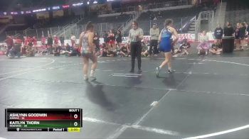 W 144 lbs Round 1 (3 Team) - AshLynn Goodwin, Kansas vs Kaitlyn Thorn, Montana