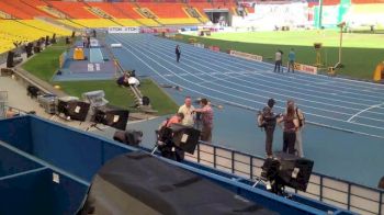 Inside the mixed zone at Moscow World Champs