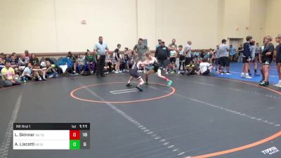 80 lbs Rr Rnd 1 - Liam Skinner, K8 Tristate Elite vs Antonio Liscotti, K8 Silo WC