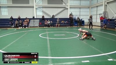 64 lbs Placement Matches (16 Team) - Calvin Babcock, Team Gotcha vs Mikey Binning, Spatola Wrestling