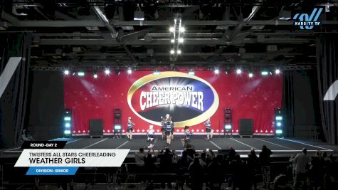 Twisters All Stars Cheerleading - Weather Girls [2024 L1 Senior Day 2] 2024 Cheer Power Grand Nationals