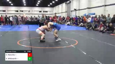 170 lbs Quarterfinal - Carson Manville, PA vs Alex Whitworth, GA