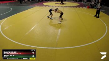 115 lbs Finals (8 Team) - Kaden Shimek, NLS (New London/Spicer) vs Bryce Mick, PLPRB