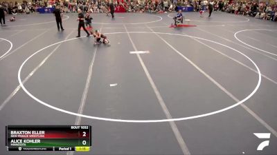 47-50 lbs Champ. Round 1 - Braxton Eller, New Prague Wrestling vs Alice Kohler, Minnesota