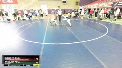 130 lbs Quarterfinal - Angelina Pena, Michigan vs Alexis Pehrson, Nebraska Wrestling Training Center