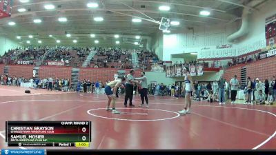 126 lbs Champ. Round 2 - Christian Grayson, Charlestown Wrestling Club vs Samuel Mosier, Delta Wrestling Club Inc.