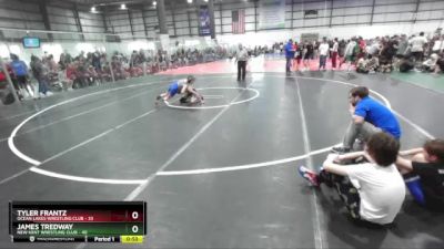 80 lbs Champ. Round 1 - Tyler Frantz, Ocean Lakes Wrestling Club vs James Tredway, New Kent Wrestling Club