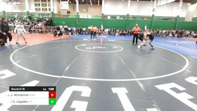 101 lbs Round Of 16 - John Winseman, Honeoye Falls-lima vs Colin Logalbo, Little Falls