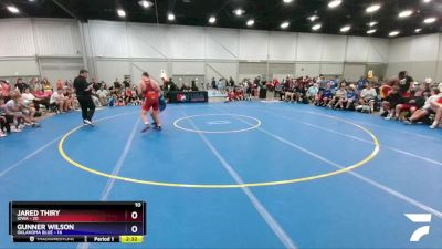 220 lbs Placement Matches (16 Team) - Jared Thiry, Iowa vs Gunner Wilson, Oklahoma Blue