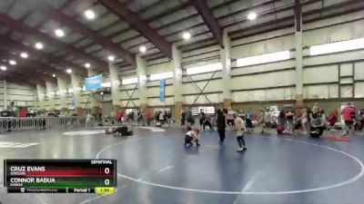 75 lbs Semifinal - Cruz Evans, Oregon vs Connor Badua, Hawaii