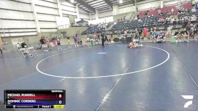 83 lbs Semifinal - Michael Rundell, IL vs Dominic Cordero, TN