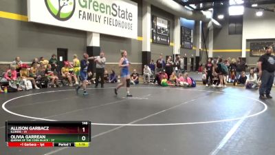 146 lbs Round 4 (6 Team) - Allison Garbacz, Illinois vs Olivia Garrean, Queens Of The Corn Black