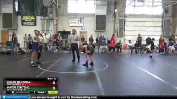 96 lbs Round 6 (8 Team) - Mateo Centeno, PA Alliance Blue vs Logan Hartzell, Warhawks Red