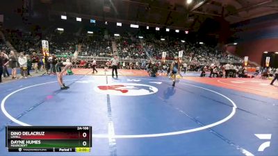 2A-106 lbs Quarterfinal - Dayne Humes, Moorcroft vs Dino Delacruz, Lovell