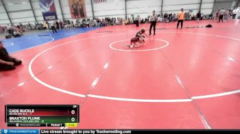 68 lbs Rd# 3 12:00pm Friday - Braxton Plunk, Oklahoma Outlaws Red vs Cade Ruckle, No Escape W.A.