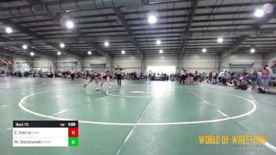 135 lbs Quarterfinal - Corey Harris, HURRICANE WRESTLING ACADEMY vs Macy Gorczynski, Dark Cloud Wrestling Club