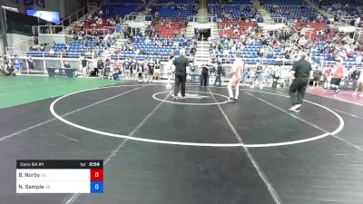 160 lbs Cons 64 #1 - Banks Norby, Colorado vs Noah Sample, Arkansas