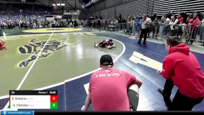 56 lbs Cons. Round 4 - Emmett Fletcher, Steelclaw Wrestling Club vs Patrick Roberts, Cherry Creek Wrestling Club