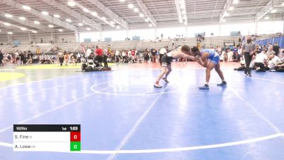 182 lbs Semifinal - Spencer Fine, RI vs Anthony Lowe, GA