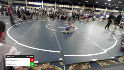 69 lbs Consolation - Knox Peasley, Omak Wrecking Crew Wrestling vs Gwen Briggs, Inland Elite