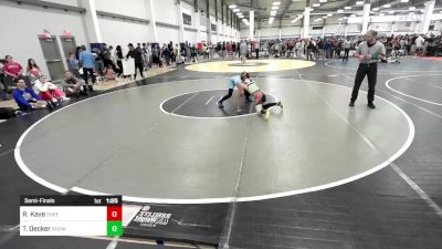 90 lbs Semifinal - Ryler Kaye, SheepCampWC vs Tytan Decker, Show Low