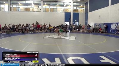 48 lbs Semifinal - Liam Collins, Pinnacle Wrestling Club vs Arseni Kikiniou, Poway Wrestling