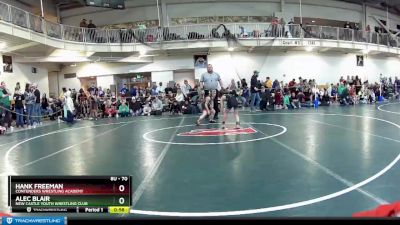 70 lbs Quarterfinal - Alec Blair, New Castle Youth Wrestling Club vs Hank Freeman, Contenders Wrestling Academy