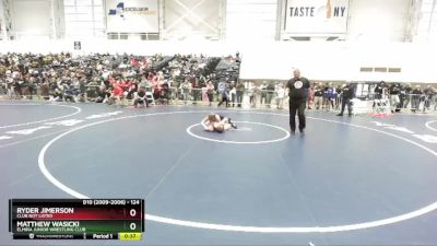 124 lbs Cons. Round 2 - Matthew Wasicki, Elmira Junior Wrestling Club vs Ryder Jimerson, Club Not Listed