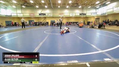 90 lbs Round 3 - Alijah Butler, Columbus Wrestling Club vs Josiah Zellers, Pleasant Hill Youth Wrestling