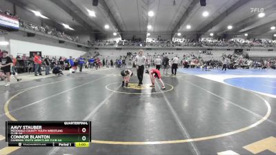 85 lbs Quarterfinal - Aavy Stauber, McDonald County Youth Wrestling Club-AA vs Connor Blanton, Cameron Youth Wrestling Club-AA