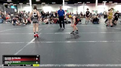 92 lbs Round 2 (8 Team) - Keegan Bassett, POWA vs Oliver Rutburg, Ohio Gold